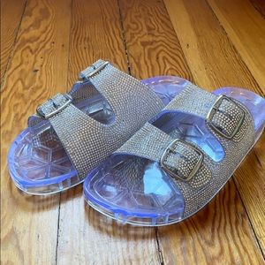 Rhinestone Birkenstock Style Sandal